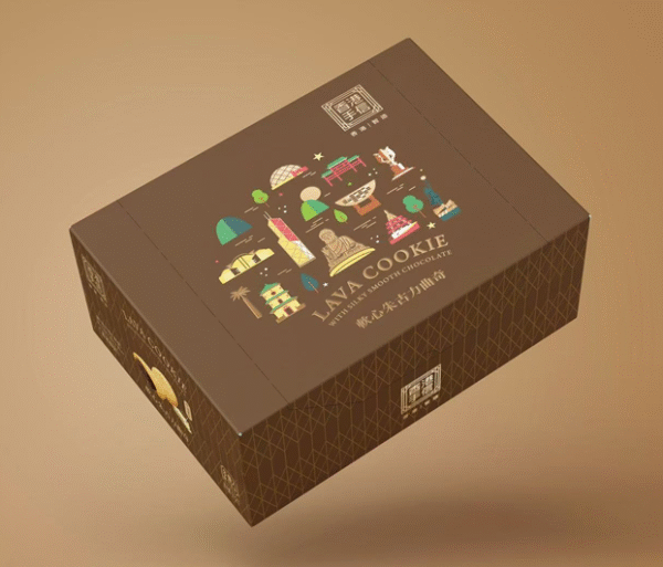 Chocolate Lava Cookies in Box